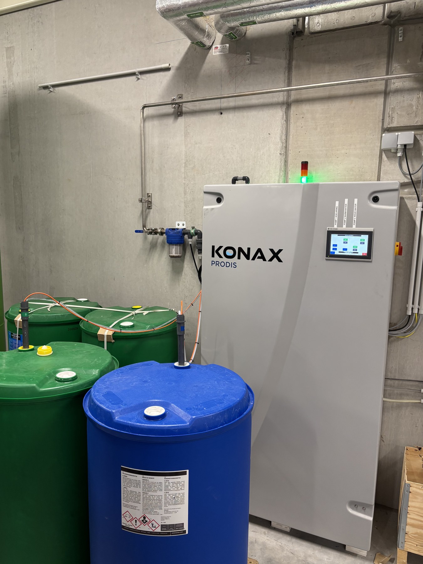 Konax Prodis M35 voor continue ontsmetting van proceswater